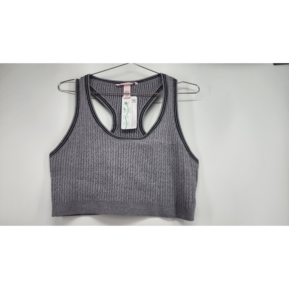 Victoria's Secret XXL Gray Luxe Cable-Knit Bralette NWT